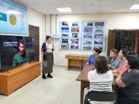 Бүгін музейдің экспозициялық залында &quot;Әлемді мейірімді етейік&quot;ақпараттық сағаты өтті